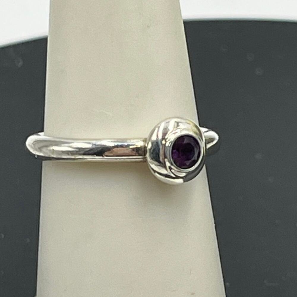 James Avery Sterling Silver Remembrance‎ Alexandrite June Purple Birthstone 6.5